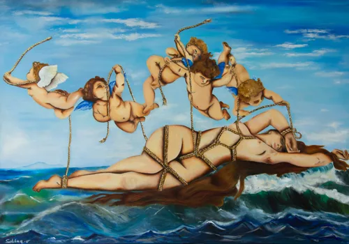 Le Phantasme d'Alexandre, Figuratif, 2022, toile de Sabine Vandermouten