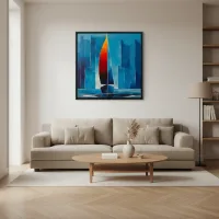Flamme sur l'eau, vignette vue 2 (Voiliers, 2025)