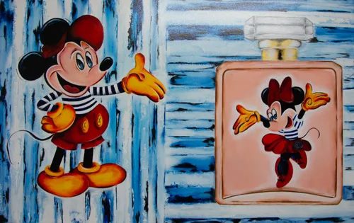 M & M, Figuratif, 2022, toile de Sabine Vandermouten