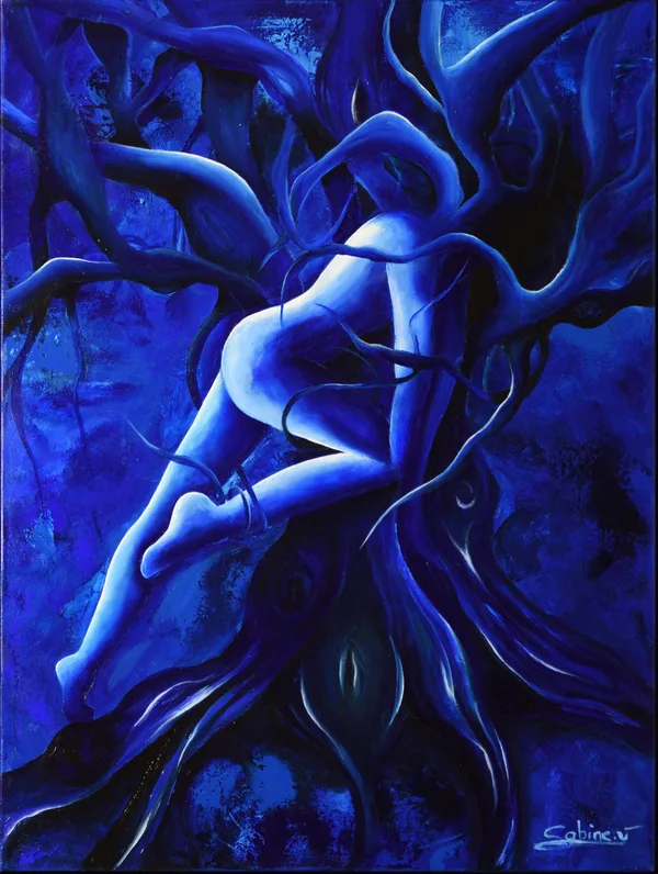 Arbre de Vie, Figuratif, 2020, 60 × 80 cm, toile de Sabine Vandermouten