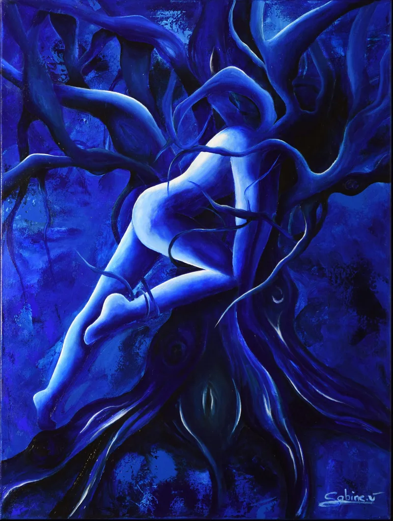 Arbre de Vie, Figuratif, 2020, 60 × 80 cm, toile de Sabine Vandermouten