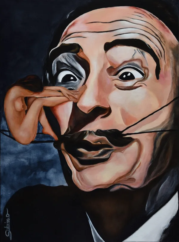 La Muse, Figuratif, 2021, 54 × 73 cm, toile de Sabine Vandermouten