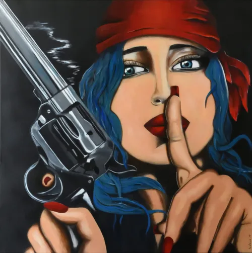 Revolution Silencieuse, Figuratif, 2019, toile de Sabine Vandermouten