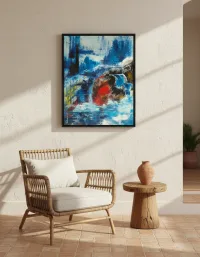 Le feu sous la glace, vignette vue 2 (Abstrait, 2022)
