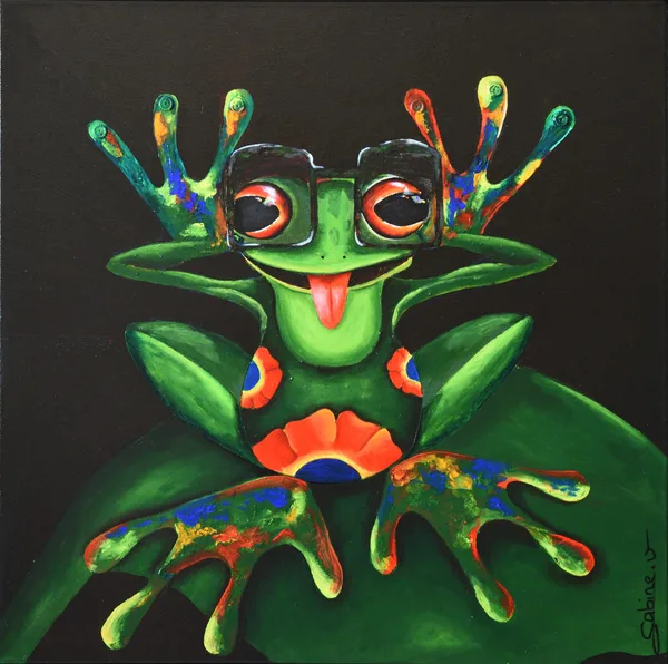 Palette, Figuratif, 2020, 60 × 60 cm, toile de Sabine Vandermouten
