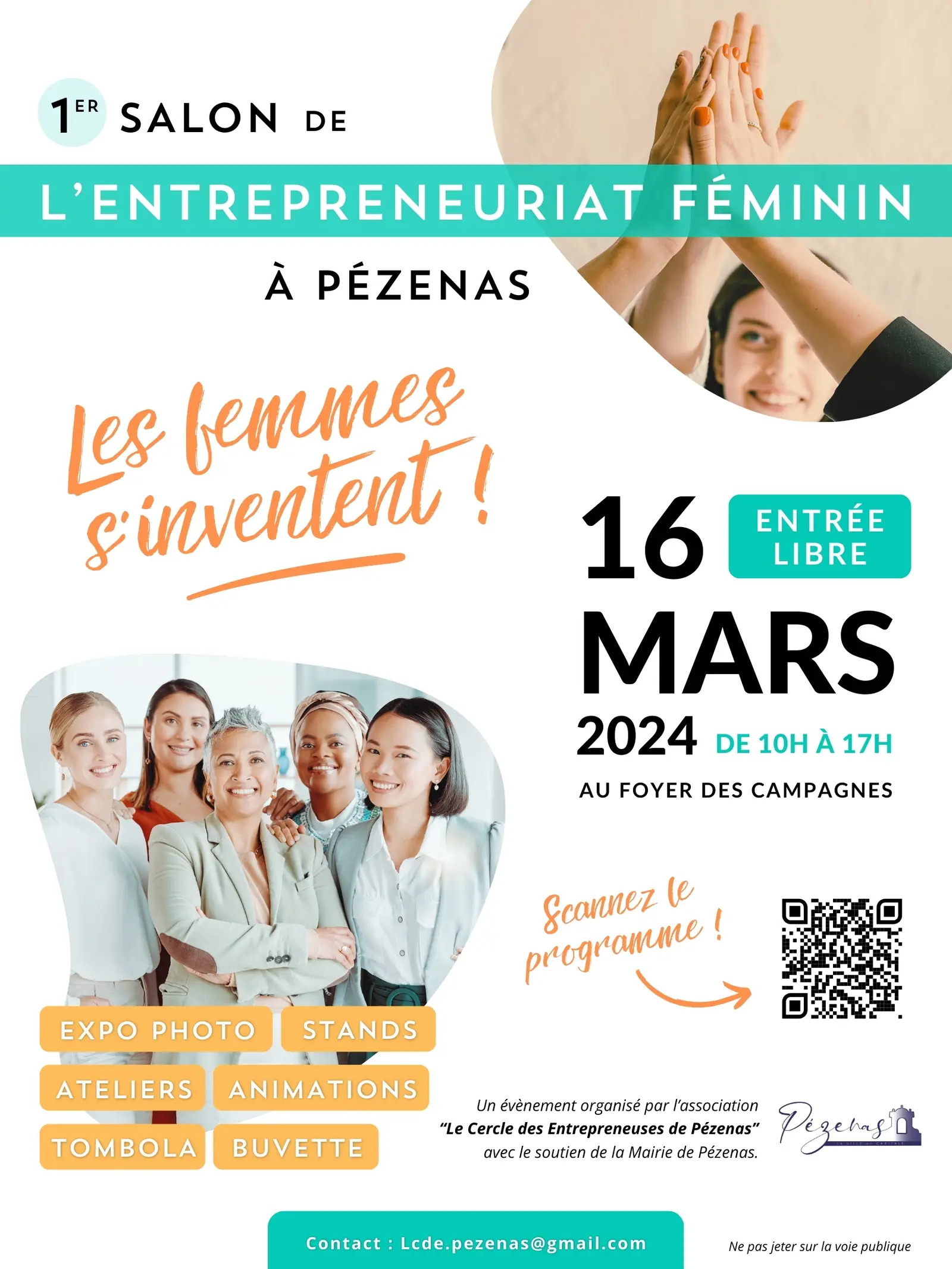 1er SALON DE L'ENTREPRENEURIAT FÉMININ, Pézenas