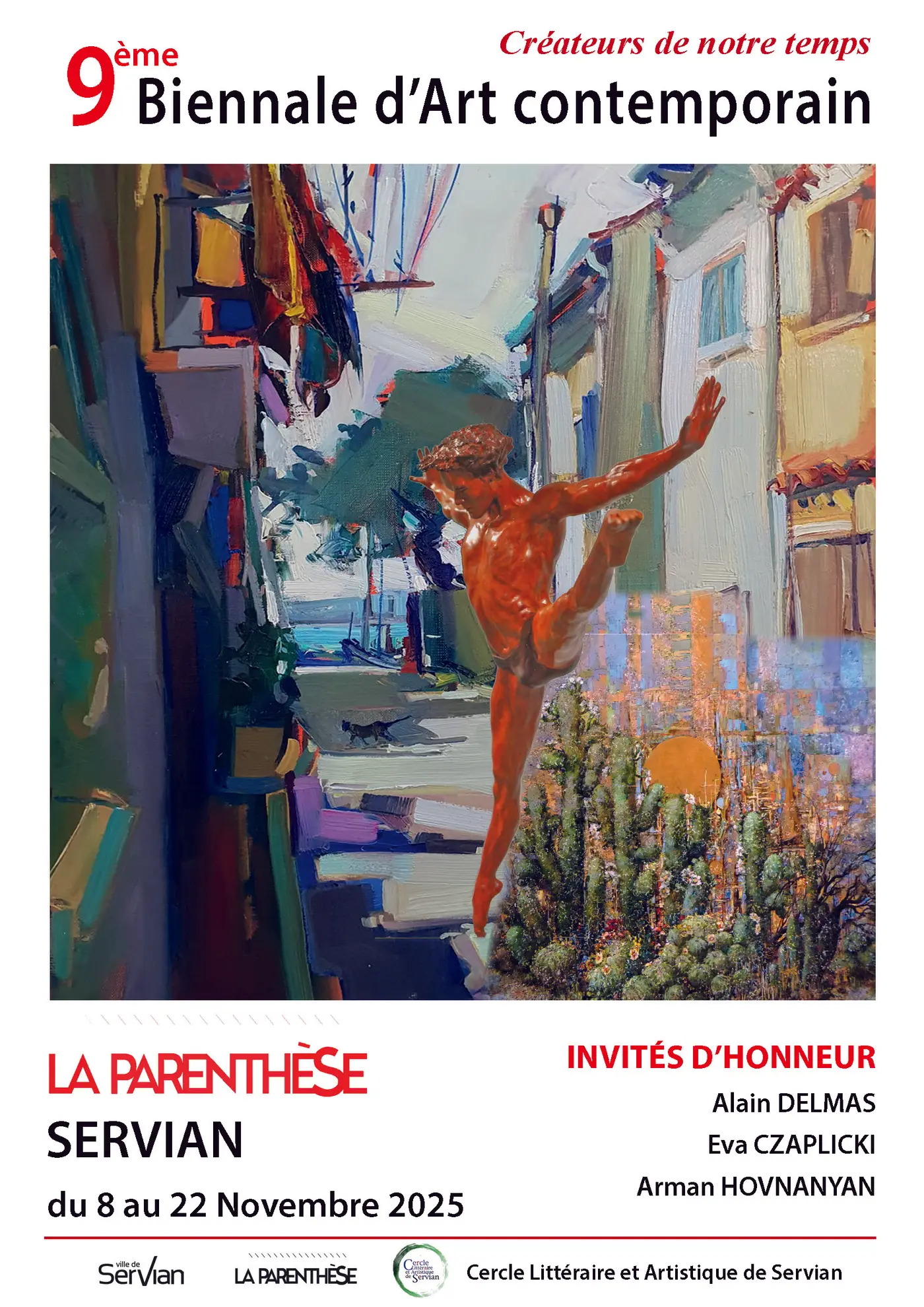 Affiche de l'exposition 9ème Biennale d'Art contemporain, Servian, 2025