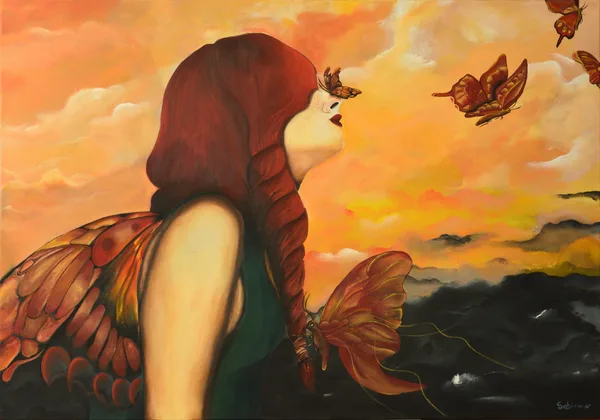 Métamorphose, Figuratif, 2020, 100 × 70 cm, toile de Sabine Vandermouten