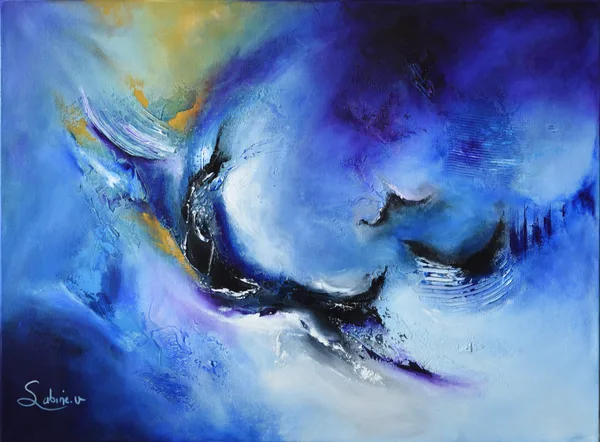 Celeste, Abstrait, 2021, 73 × 54 cm, toile de Sabine Vandermouten